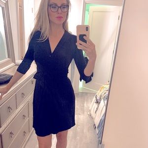 Flattering wrap dress